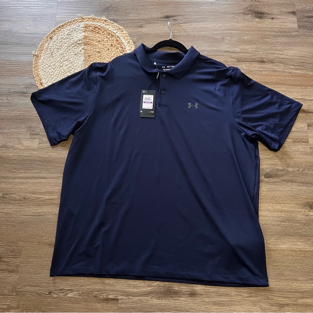 UNDER ARMOUR The Performance Polo UPF 50 Mens Shirt NWT Retail $55